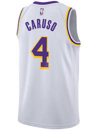 Shop the officially licensed lakers basketball jerseys from nike, as well as fanatics nba jerseys in replica fastbreak styles for sale for men, women and youth fans. Los Angeles Lakers Alex Caruso 2019 20 Association Swingman Jersey Lakers Store