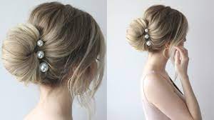 I love doing hair buns by after watching this. How To Simple Bun Prom Hairstyles 2018 Youtube