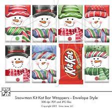 Pin On Snowman Printable Candy Bar Wrappers