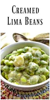 Creamed Lima Beans Limas Are Combined With Onion And Garlic In A Smooth Creamy Sour Cream Sauce To Make This Side Dish Del Bean Recipes Veggie Dishes Recipes