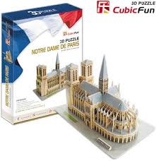 Notre dame cathedral is notable for featuring an interactive twist: Notre Dame De Paris Cubic Fun 3d Jigsaw Puzzle 3d Paper Model Diy Puzzle Best Educational Gift Gift Artwork Gift Englishgift Pears Aliexpress