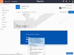 I'm really looking forward to a solution (as does my customer). The Target Attribute Of A Elements Seem To Get Ignored Issue 1582 Sharepoint Sp Dev Docs Github
