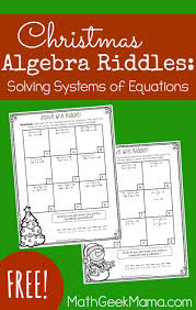 See more ideas about christmas diy, christmas fun, christmas riddles. Christmas Riddles Solving Systems Of Linear Equations Activity Free