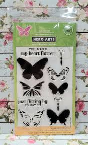 Hero Arts Layering Butterfly Stamps Mercari In 2020 Hero Arts Planner Sticker Book Happy Planner Stickers