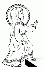 Click on the image below to print the coloring page. Coloring Pages Of Mother Mary Coloring Home