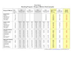 range of motion chart how to pronounce indices