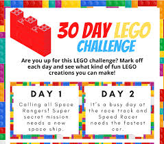 Instead of having each kid choose a lego challenge card, have the kids (however many) choose only one card. 30 Day Lego Building Challenge With Free Printable Cards