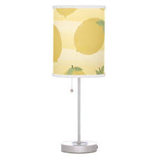 Yellow Lemons Summer Fruit Watercolor Fun Bright Table Lamp Zazzle Com Lamp Rustic Nursery Bright Table