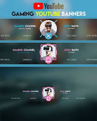 4 Youtube Gaming Banners Gaming Banner Banner Youtube Banners