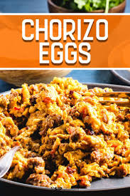 Chorizo And Eggs Simple Quick And So Delicious This Recipe Has Only 4 Main Ingredients Chorizo And Eggs Chorizo Recipes Dinner Chorizo Recipes Breakfast