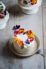 I bought these adorable le parfait overnight jars specifically blueberry overnight oats: White Cake Garnished With Fresh Flowers Flower Desserts Fresh Flower Cake Edible Flowers Cake