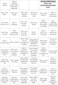 50 Drawing Prompts Have Kids Pick One Out Of A Art Therapy Sketch Book Art Worksheets