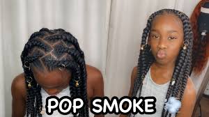 Step by step hairstyle tutorials. Zigzag Pop Smoke Braid Youtube