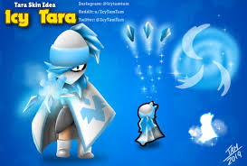 Some locked skins can be seen in brawl stars, however, some special are blacked out. Tara Skin Idea Icy Tara Brawlstars