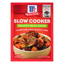 Salt · 4 1/4 tbsp. Save On Mccormick Slow Cookers Seasoning Mix Hearty Beef Stew Order Online Delivery Giant