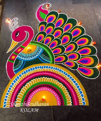 Peacock Kolam Simple Rangoli Designs Images Rangoli Designs For Competition Rangoli Designs