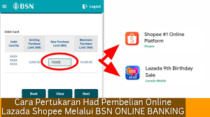Maybe you would like to learn more about one of these? Cara Tukar Had Pembelian Online Melalui Online Banking Bsn How To Change Online Purchase Limits Youtube