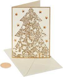Contactless options including same day delivery and drive up are available with target. Amazon Com Papyrus Christmas Cards Boxed Gold Glitter Holiday Christmas Tree 8 Count Everything Else