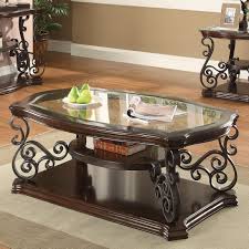 Shop for end tables at value city furniture. Coaster Occasional Group Traditional Coffee Table With Tempered Glass Top Ornate Metal Scrollwork Value City Furniture Cocktail Coffee Tables
