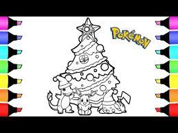 Pokemon christmas coloring pages pikachu and ashley. Pokemon Christmas Coloring Pages Colouring For Kids Youtube