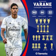 Download raphael varane png images background. Squawka Football On Twitter 27 Years Old 19 Trophies Raphael Varane S Is Doing Some Serious Trophy Collecting