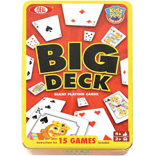 Plus, you can make these games even more accessible by purchasing oversized playing cards, decks with large print, playing card holders, or an automatic card shuffler. Big Deck Playing Cards In Tin Marco S Emporium