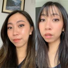 What's your bangs suitability score Wispy Bangs Before And After Which Style Suits Me More Femalehairadvice
