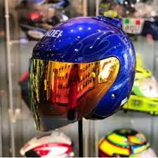 Shoei Jf2 Jack Blue Fullset Shopee Malaysia