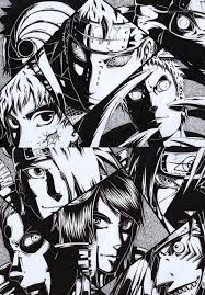 187608 anime tapety i obrazy tła. Uchiha Itachi Konan Deidara Sasori Pain And 5 Akatsuki Black And White 800x1148 Wallpaper Teahub Io