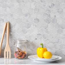 And the diy marble backsplash was one of them, for sure. Carrara White Marble Stone Mosaic Tile Bath Wall And Floor Kitchen Backsplash Hexagon