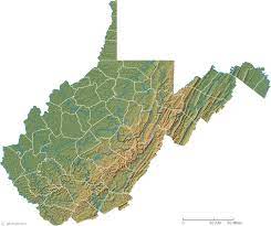 West Virginia Elevation Map West Virginia Physical Map And West Virginia Topographic Map