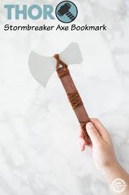 Thor Stormbreaker Axe Bookmark An Easy Avengers Craft For Kids Each antler grows from an attachment point on the skull called a step 4. thor stormbreaker axe bookmark an
