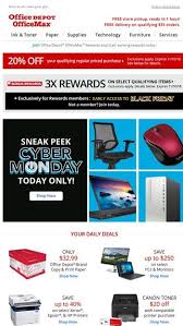 Sneak Peek Cyber Monday Deals Office Depot Email Archive Office Depot Cyber Monday Email Paper Supplies