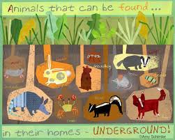 Burrowers Animals Underground Different Animal Ideas Animal Canvas Art Preschool Crafts Preschool Activities