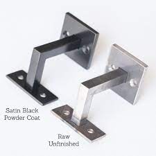 Minimal Handrail Bracket 1 2 Solid Steel Square Bar Bracket Wall Mount Rail Stair Step Railing Handrail Wall Decor Metal Bracket Handrail Brackets Handrail Wall Railing