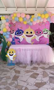 Baby Shark Party 2nd Birthday Party For Girl Shark Themed Birthday Party Shark Theme Birthday