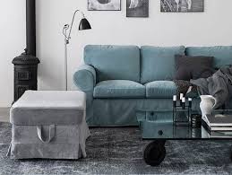 Ektorp 3er Bettsofabezug Mit Paspeln Bemz Ikea Sofa Ikea Armchair Custom Slipcovers