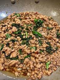 Minced Pork With Thai Basil Bangkok Style Pat Krapao Moo Sap Recipe Food Com Recipe Pork Recipes Healthy Meals To Cook Thai Basil Pork