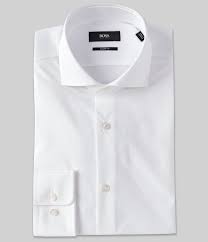 How to iron dress shirt sleeves. Hugo Boss Non Iron Slim Fit Spread Collar Solid Dress Shirt Dillard S