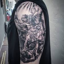 Se nuestra proteccion contra el mal y las trampas del diablo; 155 Saint Michael Tattoos Everything You Need To Learn With Meanings Wild Tattoo Art