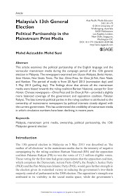 General power of attorney know all men by these presents that i, indian inhabitant, residing at , (which expression shall unless it be repugnant to the context or meaning thereof shall mean and include. Pdf Malaysia S 13th General Election Political Partisanship In The Mainstream Print Media