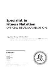 Fitness is so much more than exercise. Issa Fitness Nutrition Certification Final Exam Pdf Specialist In Fitness Nutrition Official Final Examination Take It Easy Take It Online Skip The Course Hero