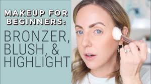 The difference between bronzer and blush. Makeup For Beginners How To Apply Bronzer Blush And Highlighter Meg O On The Go
