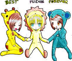 3 best friends drawing easy boy. Friendship 3 Best Friends Drawing Easy Novocom Top