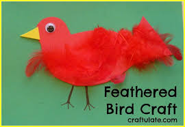 Easy Bird Crafts For Toddlers Feathered Bird Craft Bird Crafts Preschool Bird Crafts Feather Crafts