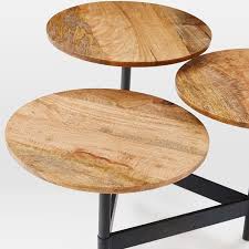 Tiered Circles Coffee Table Raw Mango Westelm Circle Coffee Tables Coffee Table Round Coffee Table