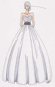 Custom Wedding Gown Sketch Dress Design Drawing Fashion Drawing Dresses Dress Sketches