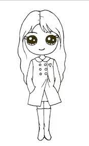 Imagen de niños estudiando animados para colorear. Kawaii Colorear Dibujos Para Ninas Novocom Top