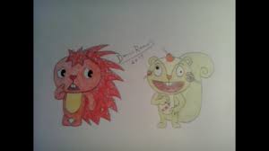 How To Draw Flaky And Nutty - Youtube