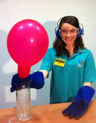 Exploding A Balloon On A Bottle In Our Liquid Nitrogen Show Wollongong Science Centre Planetarium Liquid Nitrogen Space Science Nitrogen